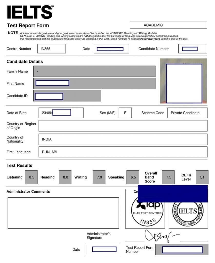 Buy IELTS Certificate India