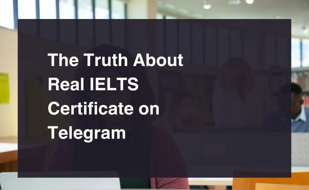 The Truth About Real IELTS Certificate on Telegram